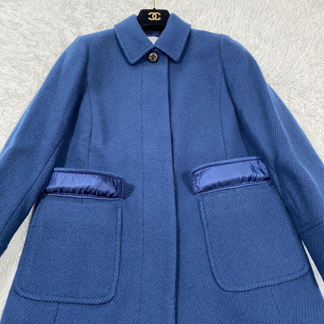 美品✨ マッキントッシュフィロソフィー　アンゴラ混　ウールコート　比翼仕立て