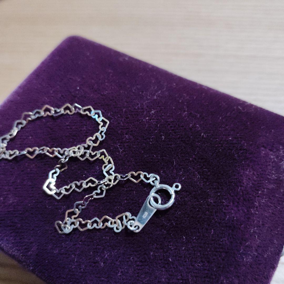 k18＆プラチナハート型ブレスレット