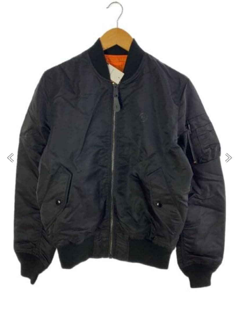 【キヨナガ＆コー】【Mサイズ】【アルファ】【MA-1】【ブラック【コラボ】春秋用