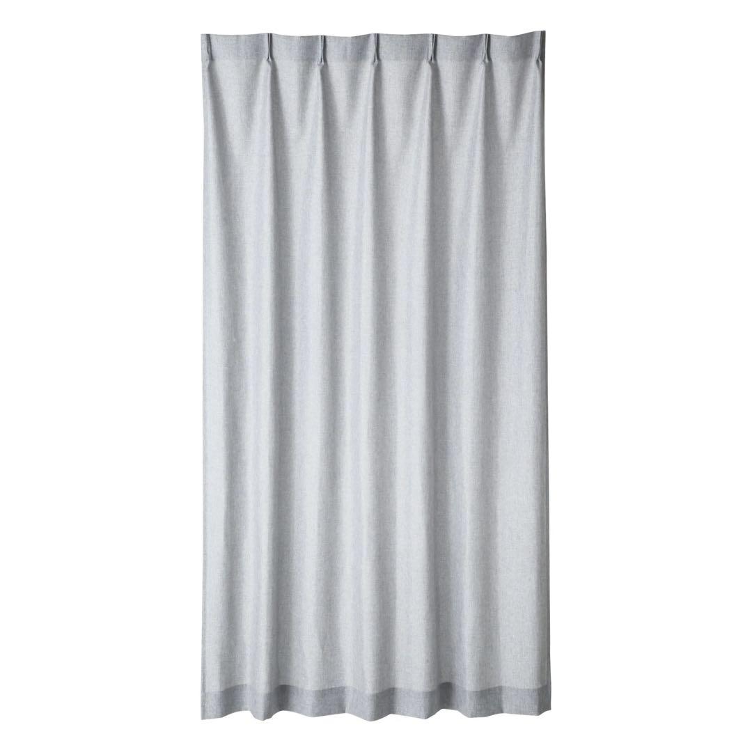 フランフラン　ラメ カーテン　ライトグレー　2枚