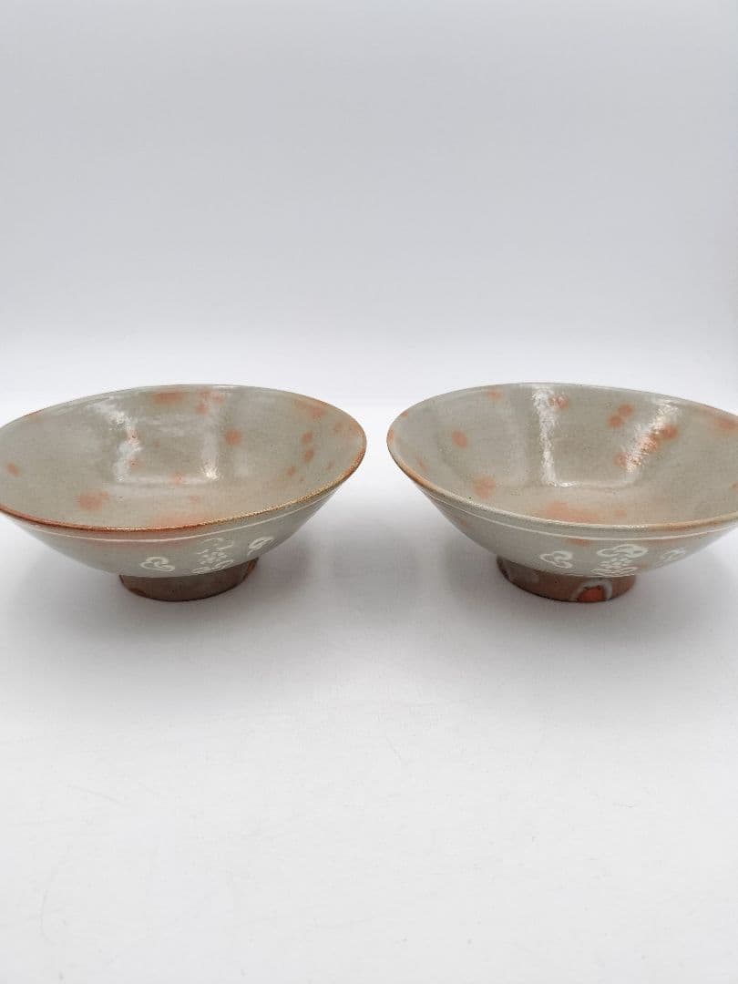 b437 平茶碗 狂言袴 10客 木箱 茶道具 古物