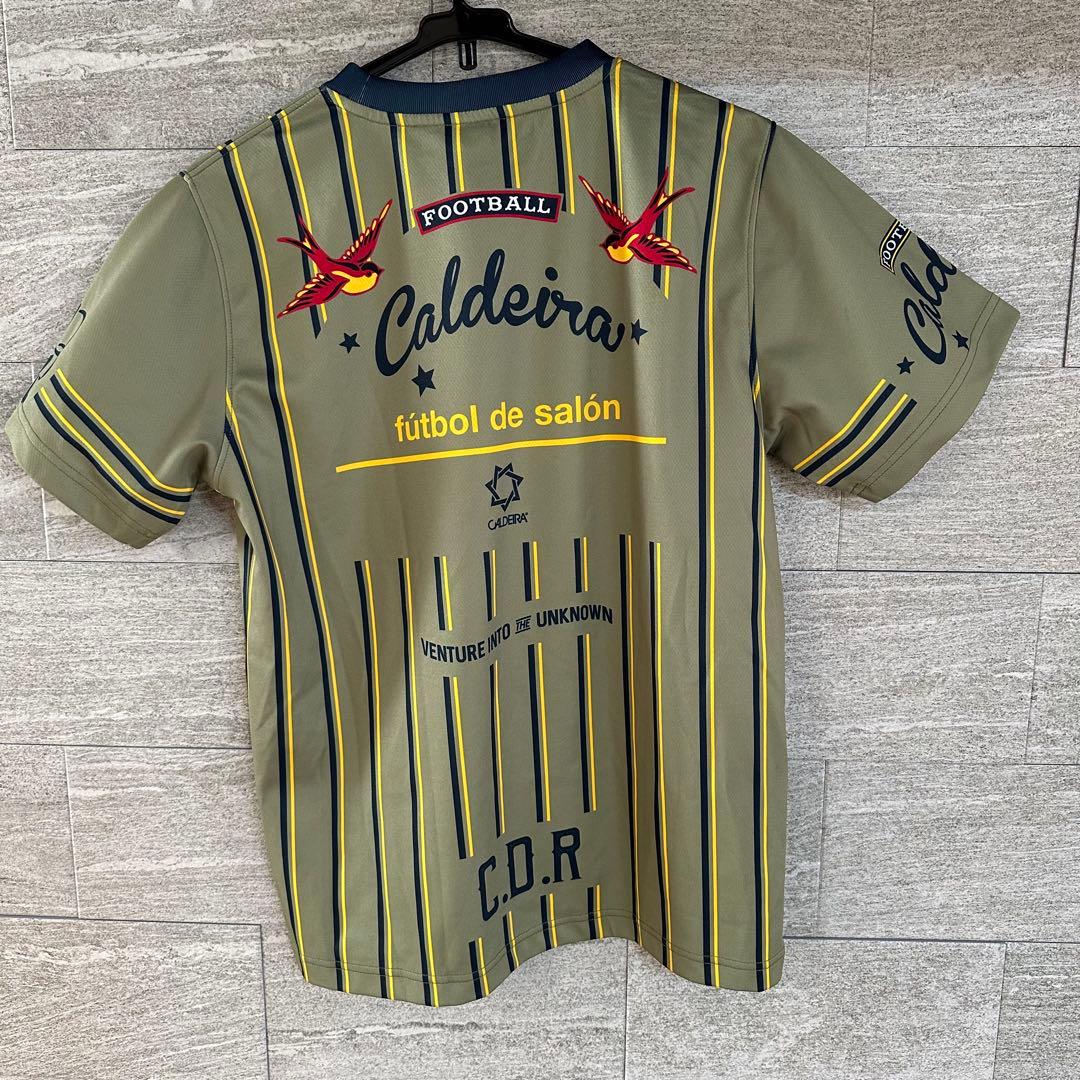 定価13860円　セットアップcaldeira カーキ　ストライプ