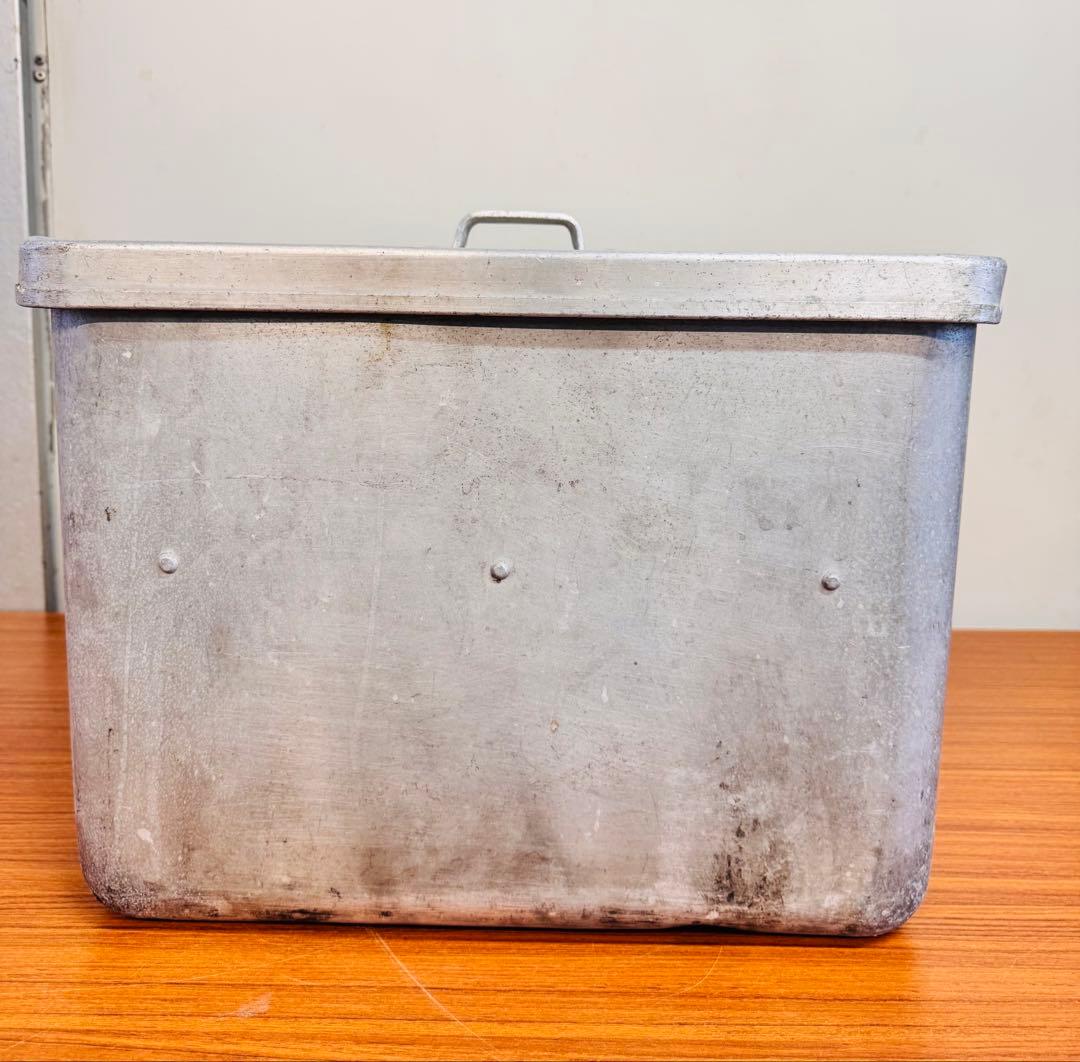 業務用 アルミ製 四角蒸し器 蓋付き 4点セット 中古