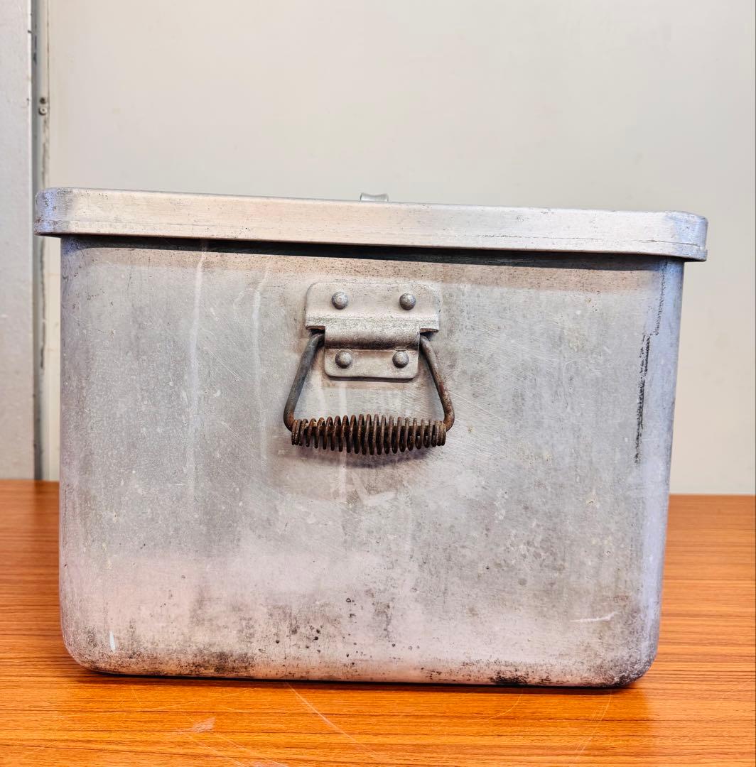 業務用 アルミ製 四角蒸し器 蓋付き 4点セット 中古