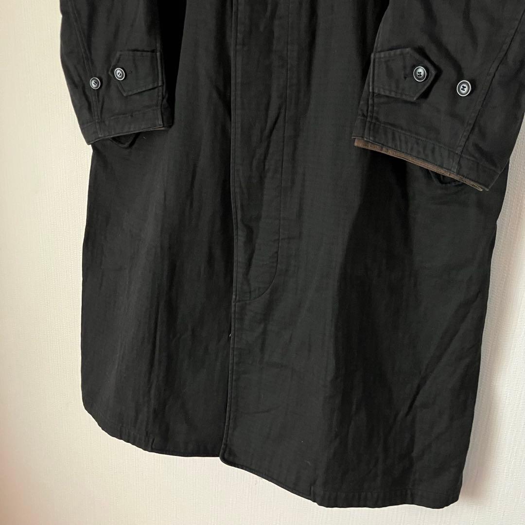 80's ISSEY MIYAKE ステンカラーコート チンスト ブラック