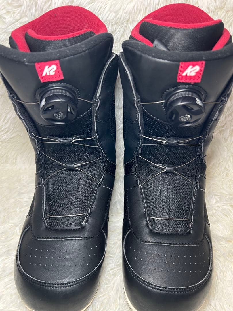 k2 MODELSEEスノーボードブーツ 26cm ブラックレッド　ボア　メンズ
