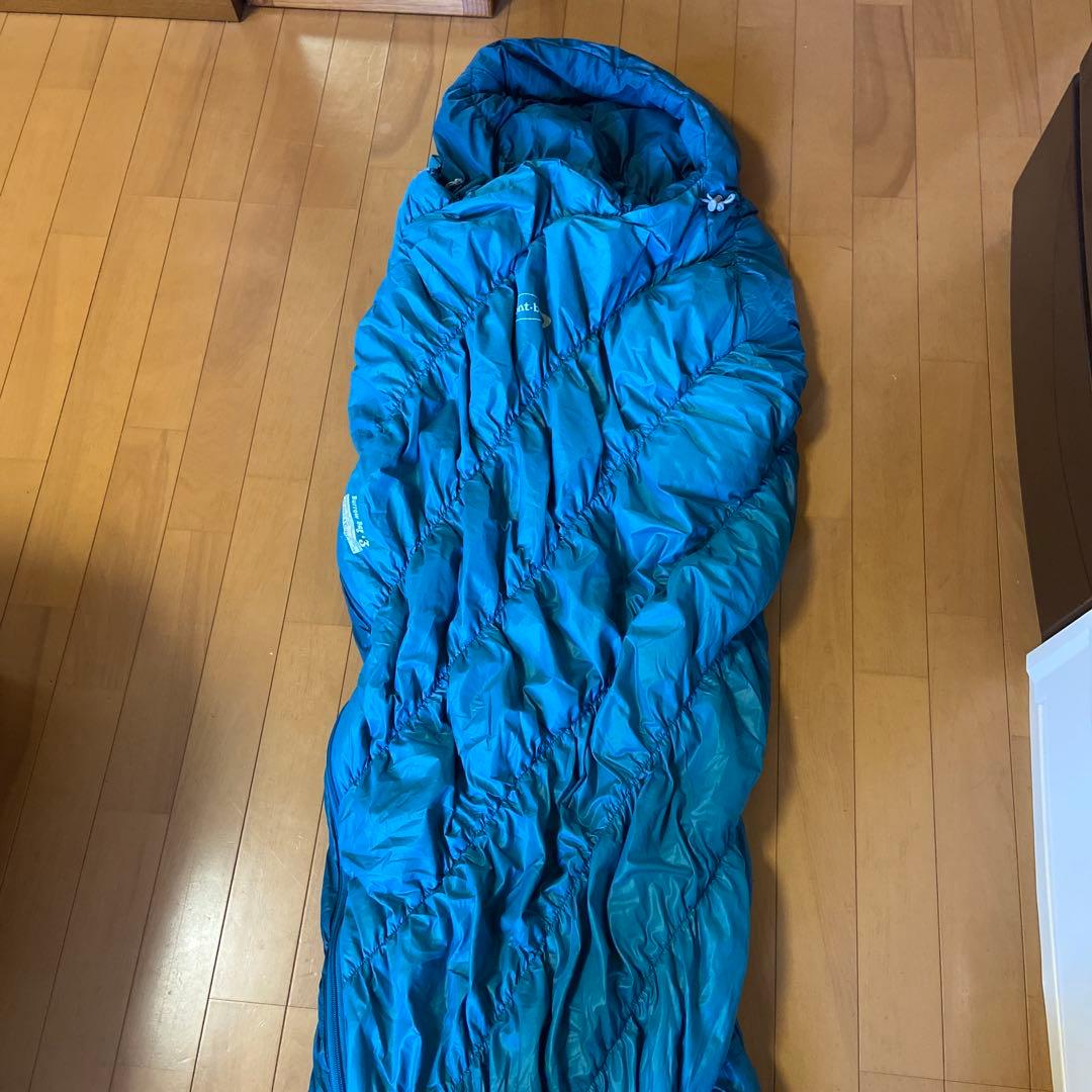 montbell 寝袋 青