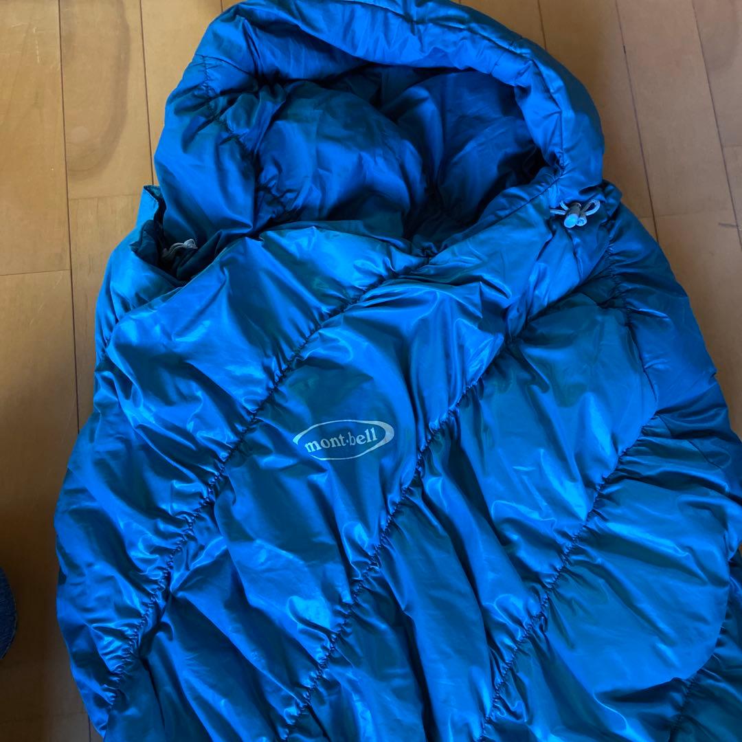 montbell 寝袋 青