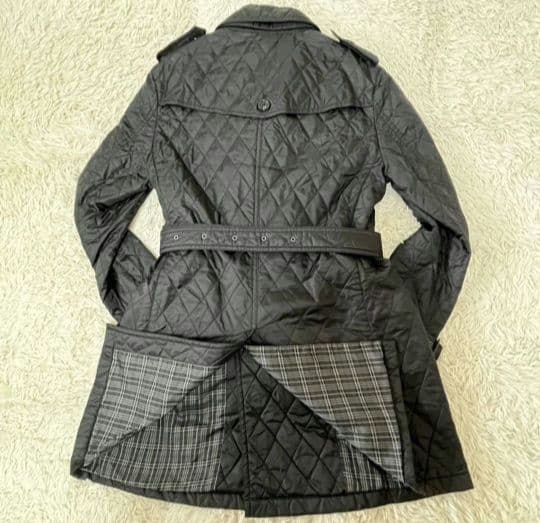 【美品】バーバリーブラックレーベル キルティング[ 限定]トレンチコート ベルト