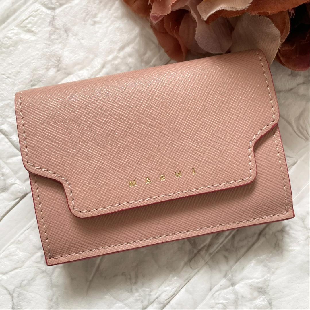 未使用級✨MARNI 三つ折り財布 ミニウォレット TRIFOLD WALLET