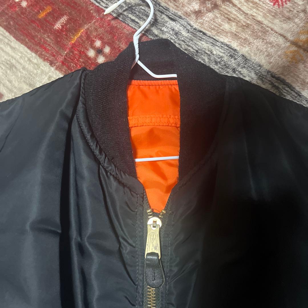 希少❗️90s alpha MA-1フライトジャケットusa製　ブラック