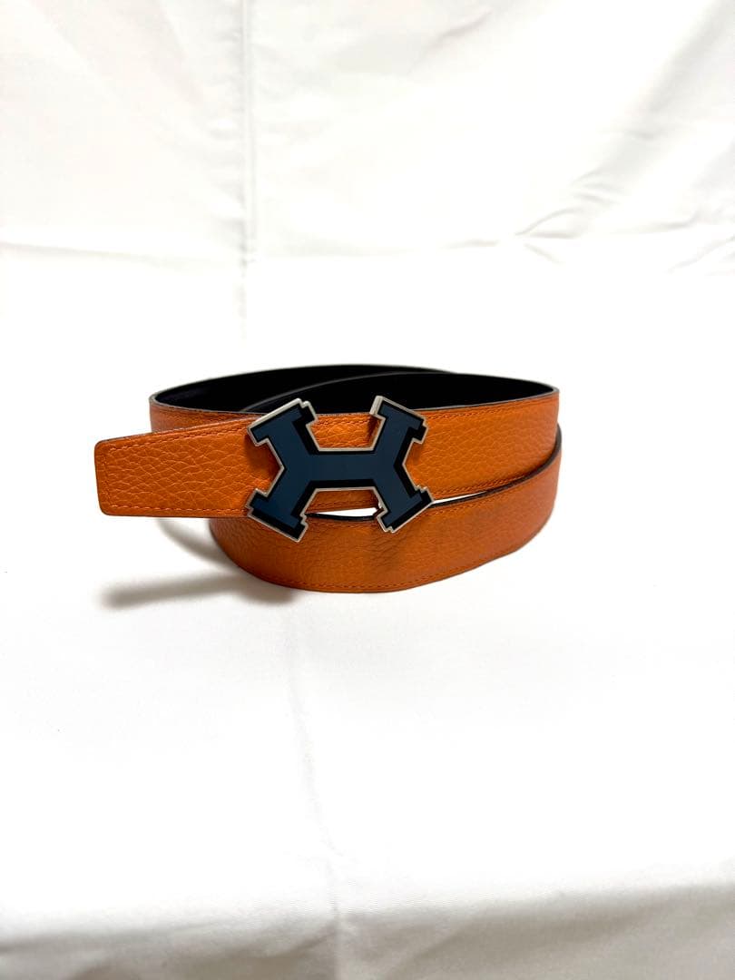HELMES エルメス　バックル レザー ベルト リバーシブル