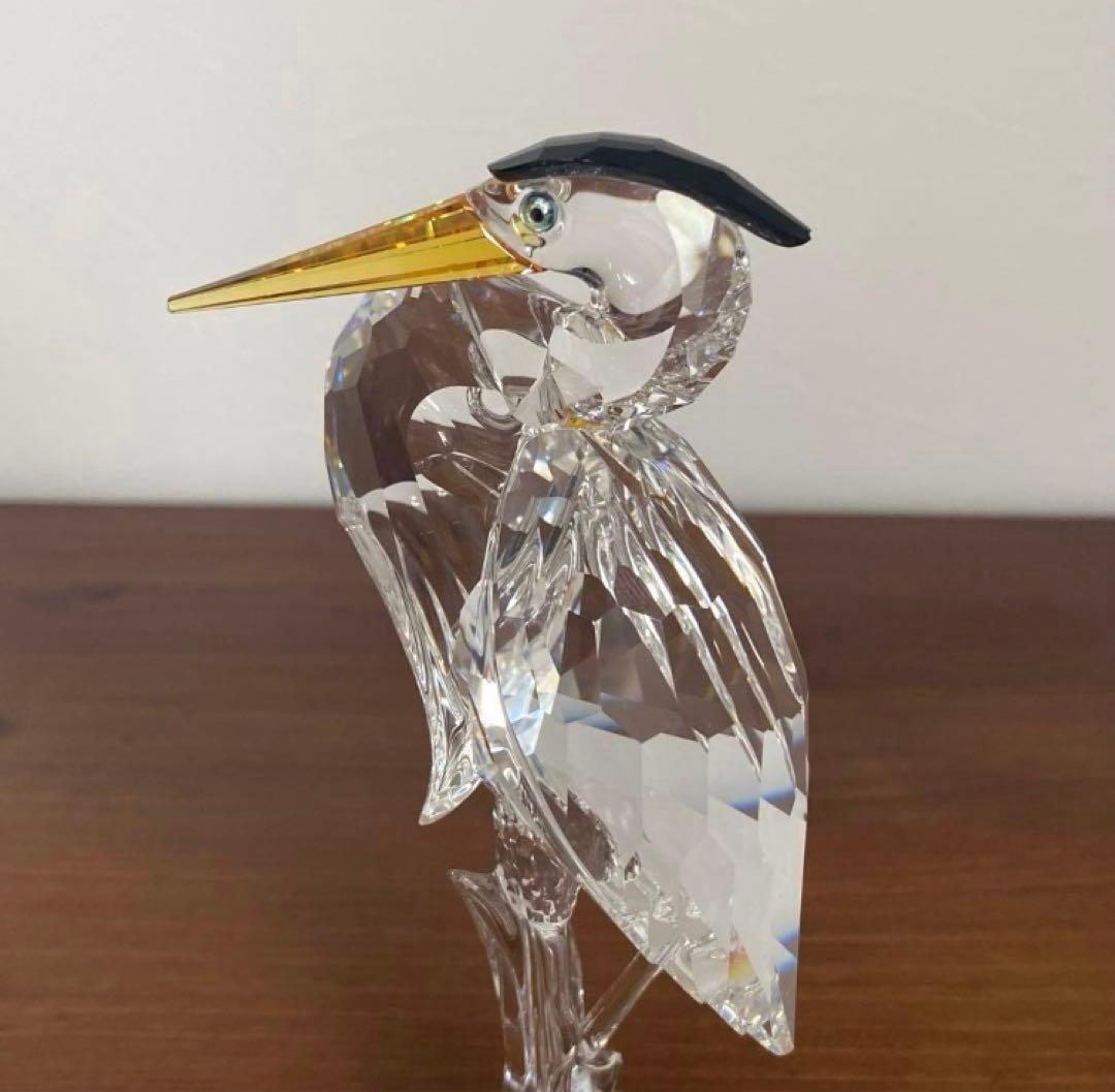 【極美品】Swarovski クリスタル サギ