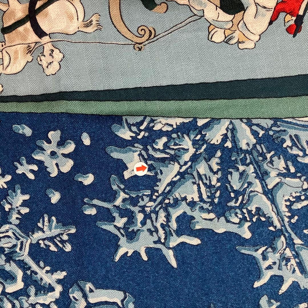 希少❣️HERMES 【Neige d'Antan】去年の雪　カレジェアン140