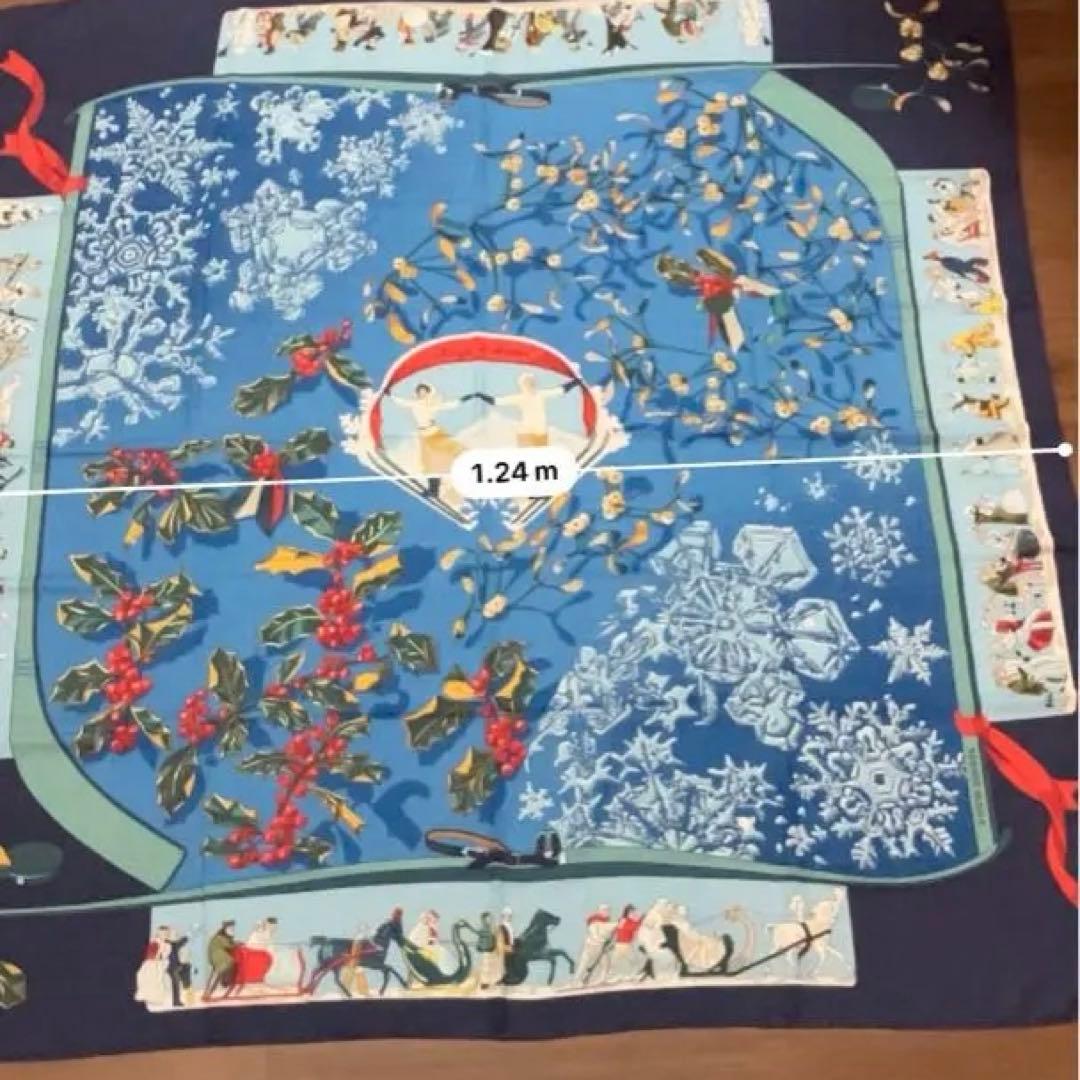 希少❣️HERMES 【Neige d'Antan】去年の雪　カレジェアン140