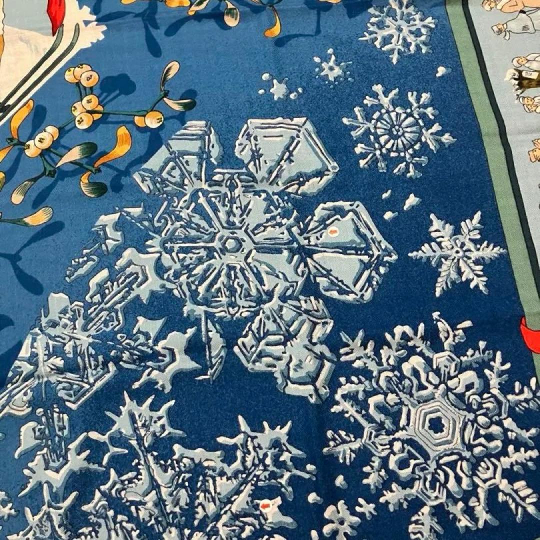 希少❣️HERMES 【Neige d'Antan】去年の雪　カレジェアン140