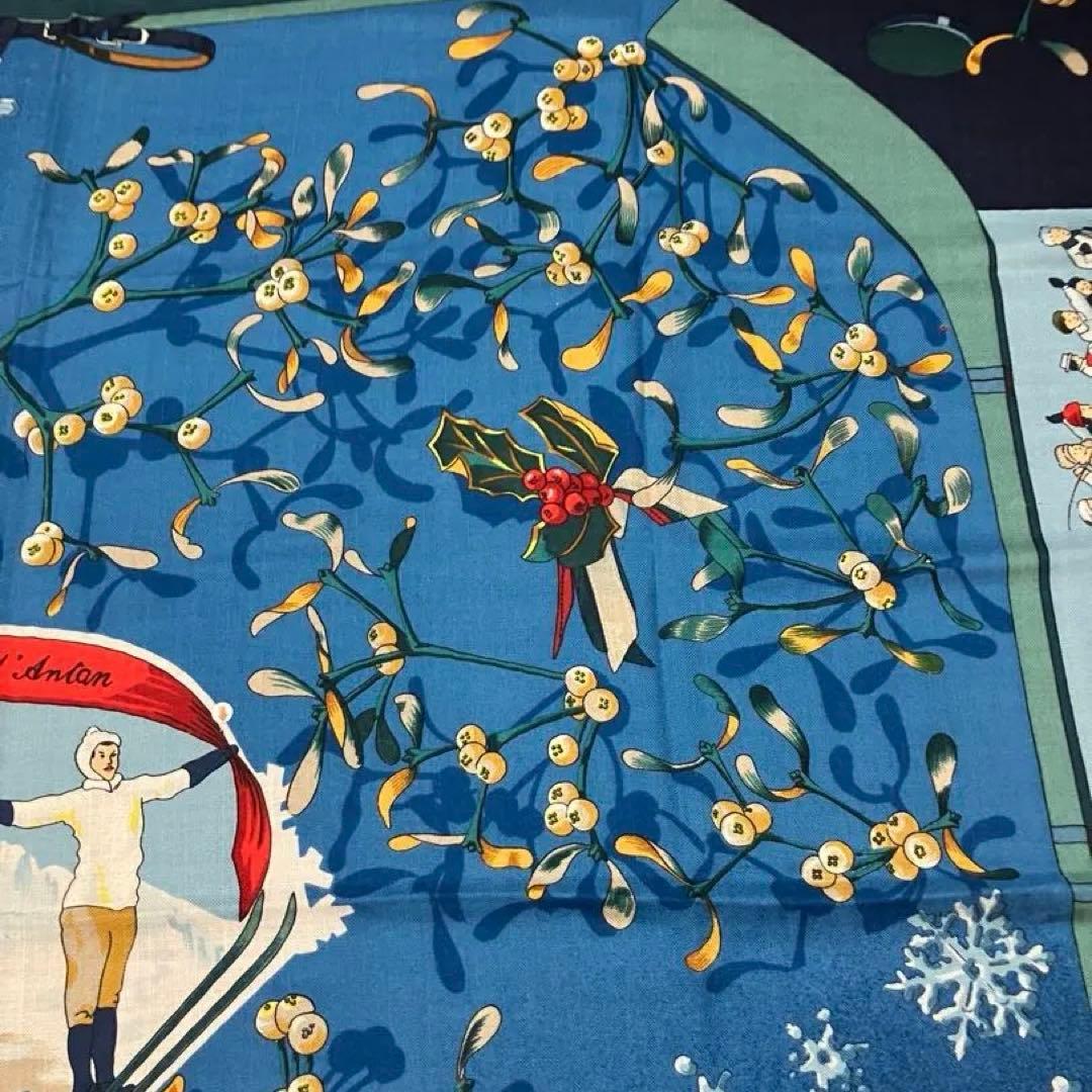 希少❣️HERMES 【Neige d'Antan】去年の雪　カレジェアン140