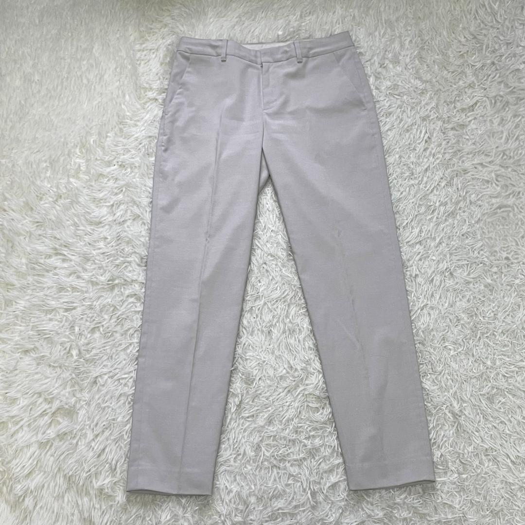 春夏 グリーンレーベル 手洗い可 ノーラペル パンツスーツ セットアップ 38