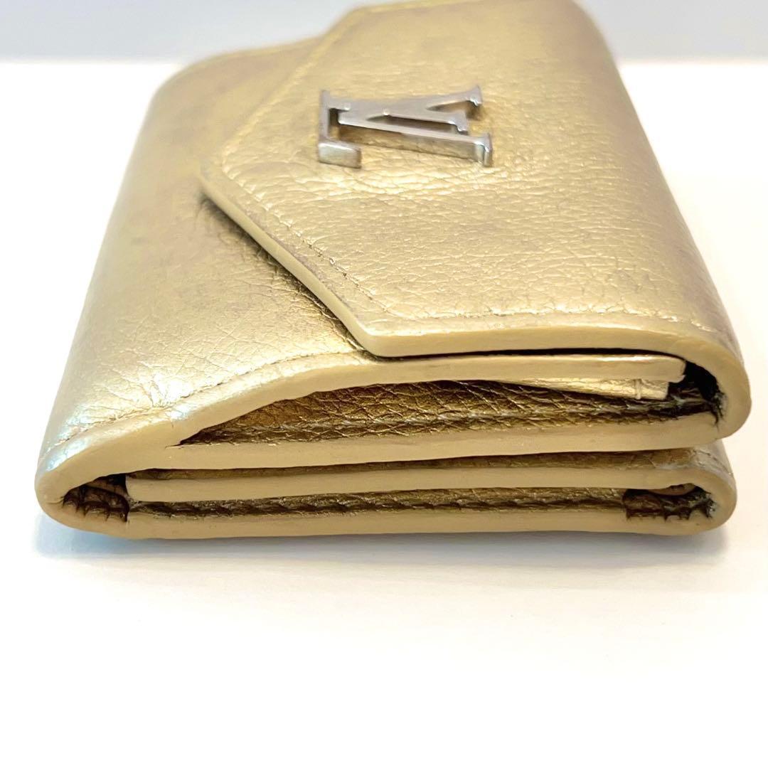 ルイヴィトン ポルトフォイユ ロックミニ 折り財布 ゴールド M69059