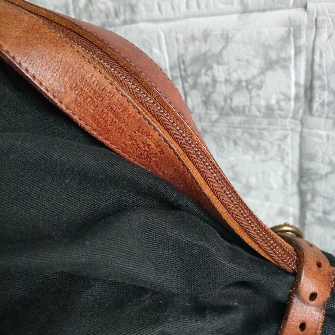 IL BISONTE　キャンバスレザー 3WAY キャンディバッグ　イタリア製