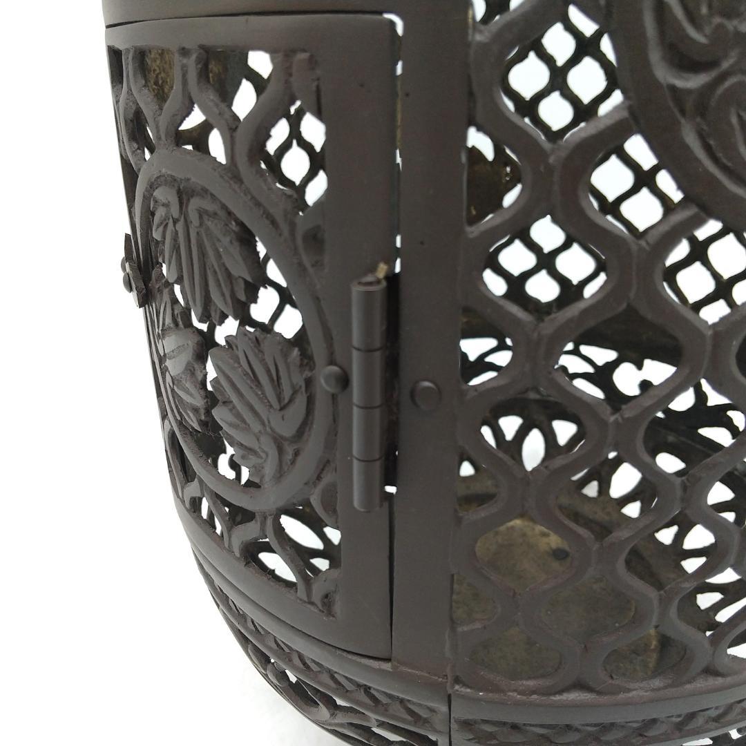 吊り灯籠 吊灯籠 灯篭 置き灯篭 葵紋 高岡銅器 高さ40cm アンティーク調