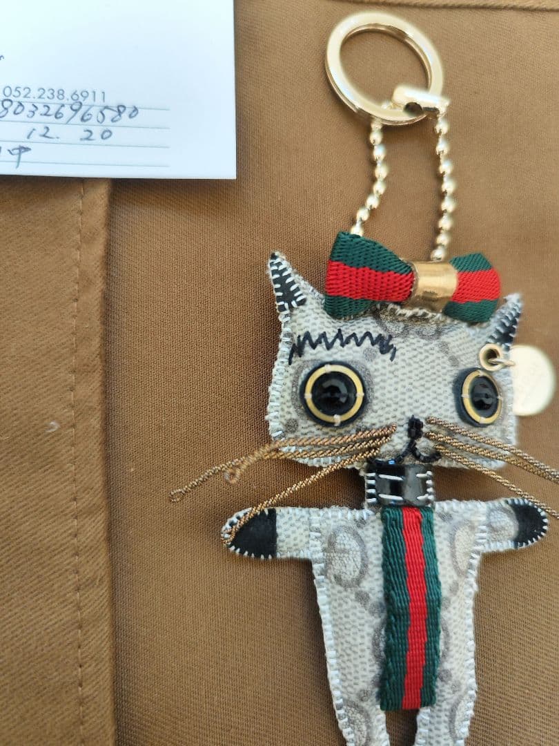 【未使用・希少】GUCCI グッチョリクリスティーナ ネコキーホルダー付属品あ
