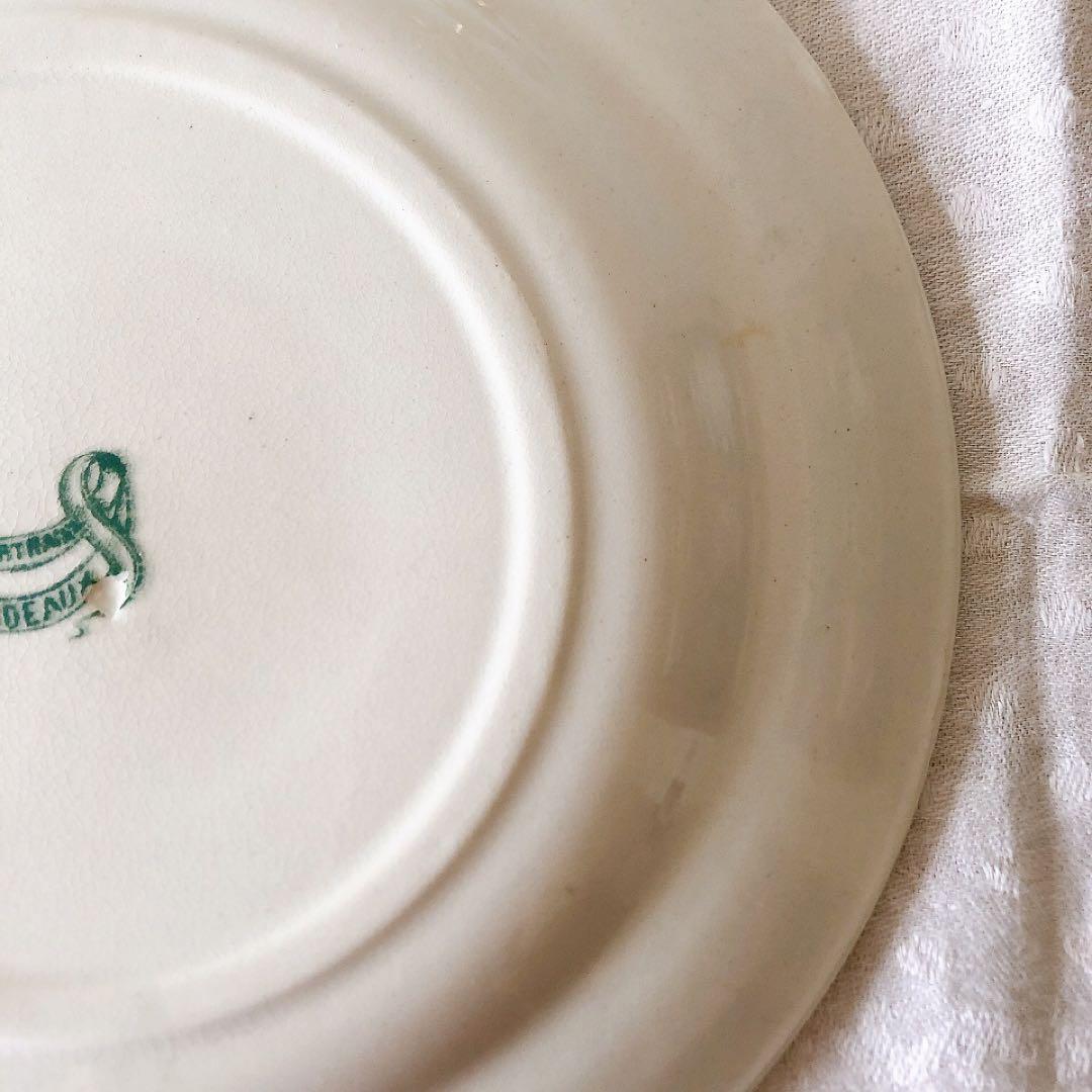 ヴィエイヤールボルドー　カマイユ ディナープレート　F フランスアンティーク食器