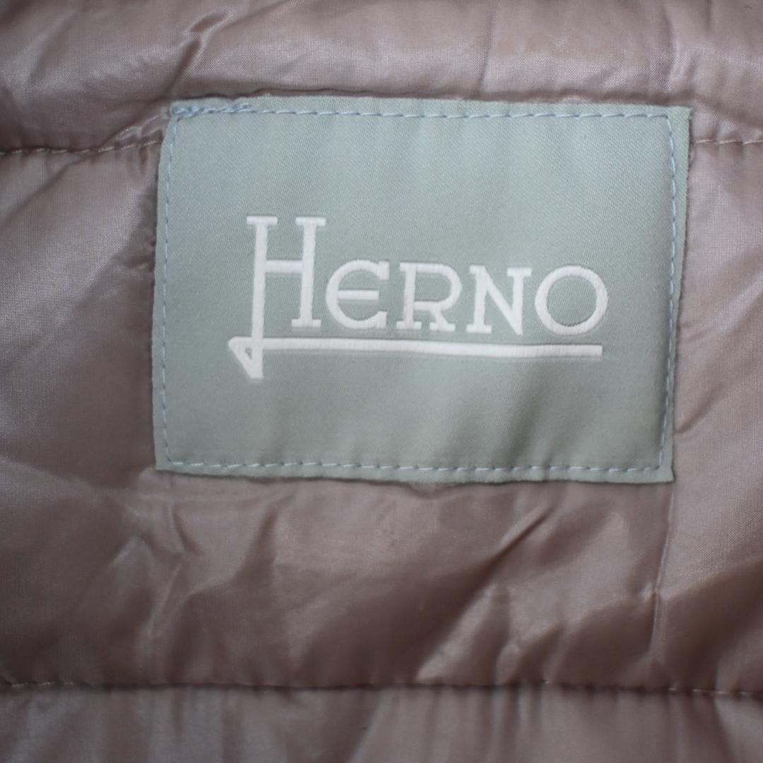 48510★年HERNO ヘルノ ダウンジャケット ツイード切替 ”