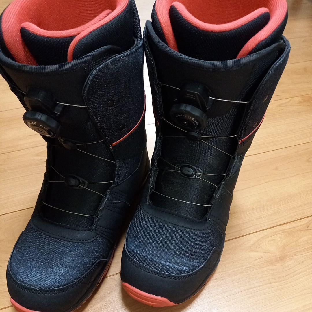 スノーボードブーツ BOAシステム 26.0cm ブラック/レッド