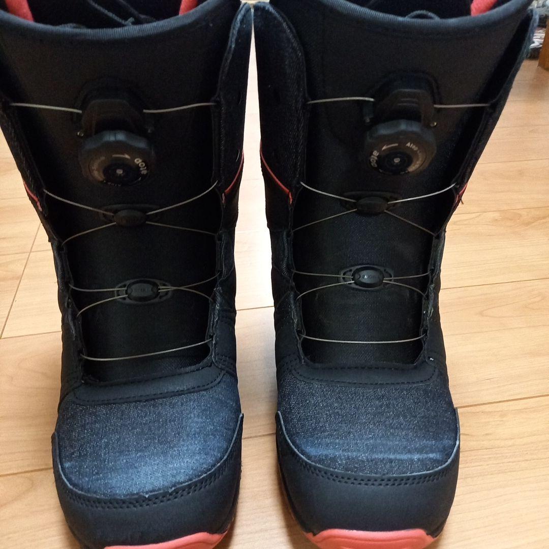 スノーボードブーツ BOAシステム 26.0cm ブラック/レッド