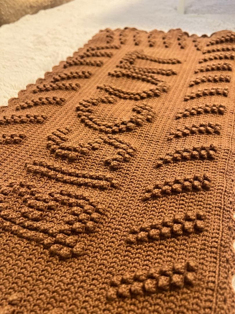 BRSCUITの手編みニットブランケット