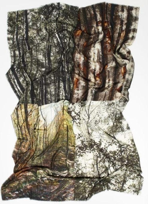 ファリエロ サルティ　Faliero Sarti　ストール　森林柄　その2