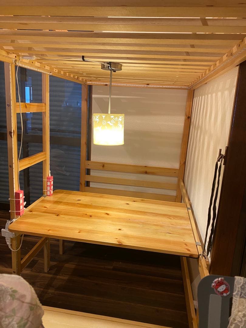 【引き取り限定】埼玉県　多目的ロフトベッド　木製シングル