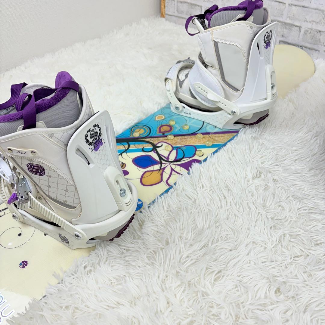 SALOMON スノーボード 146cm 4点セット ビンディング カバー付き