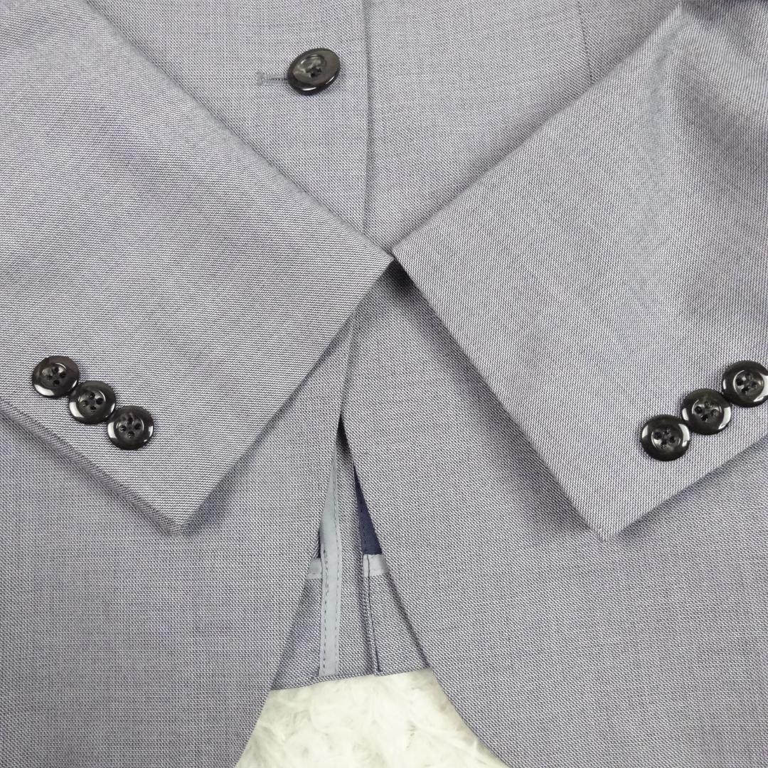 美品　オリヒカ　ノーカラーパンツスーツ　セットアップ　ウォッシャブル　ストレッチ