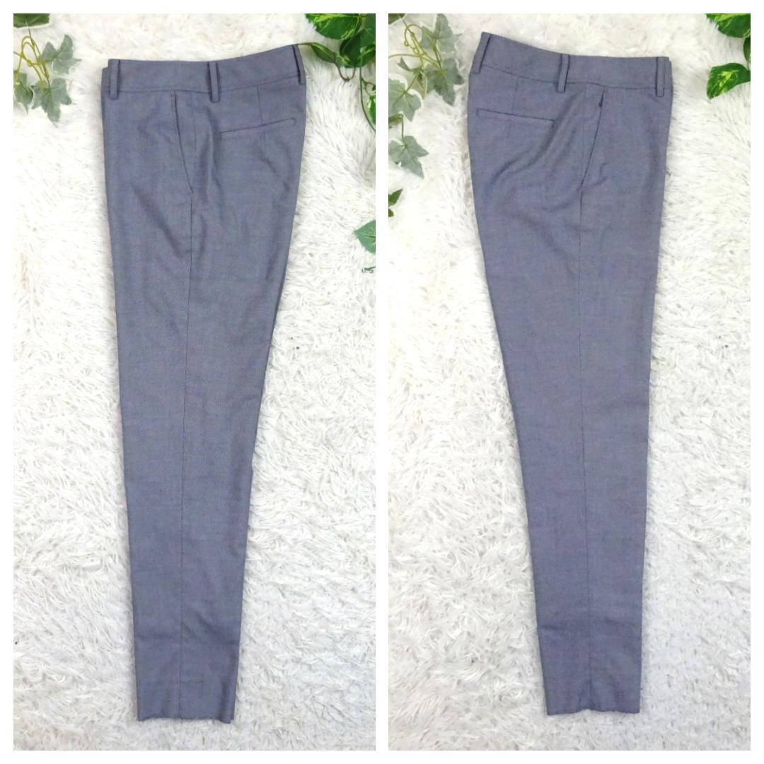 美品　オリヒカ　ノーカラーパンツスーツ　セットアップ　ウォッシャブル　ストレッチ