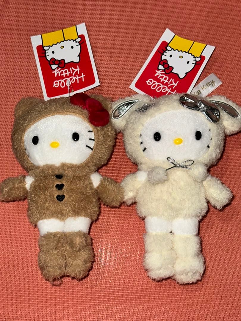 ハローキティ展 マスコットホルダー キティ クマ 雪うさぎ セット　新品　未使用