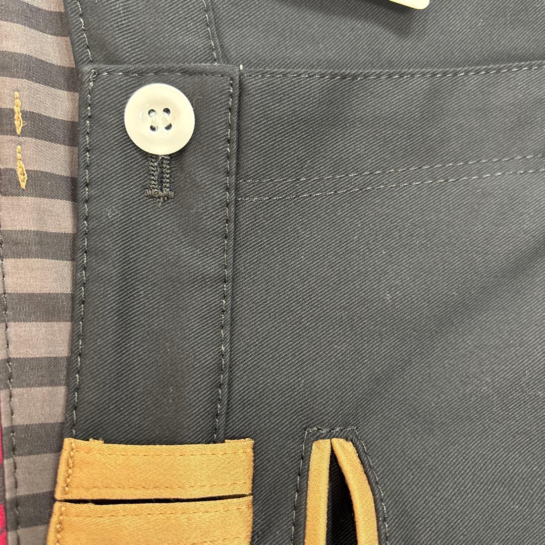 LANVIN SPORT ストレッチ綿 黒パンツ レディース