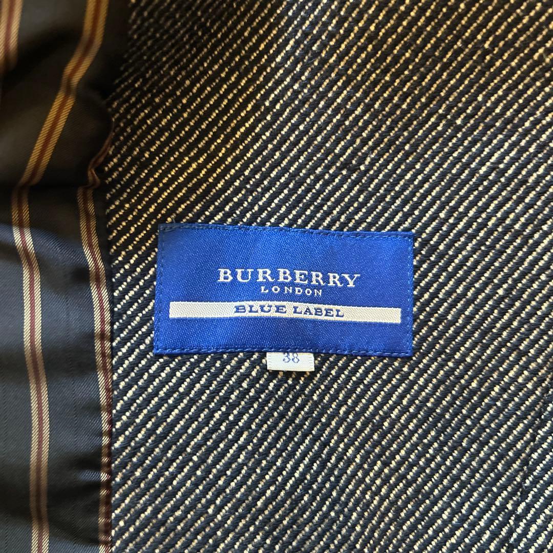 BURBERRY BLUE LABEL ダブルライダースジャケット　ウール混