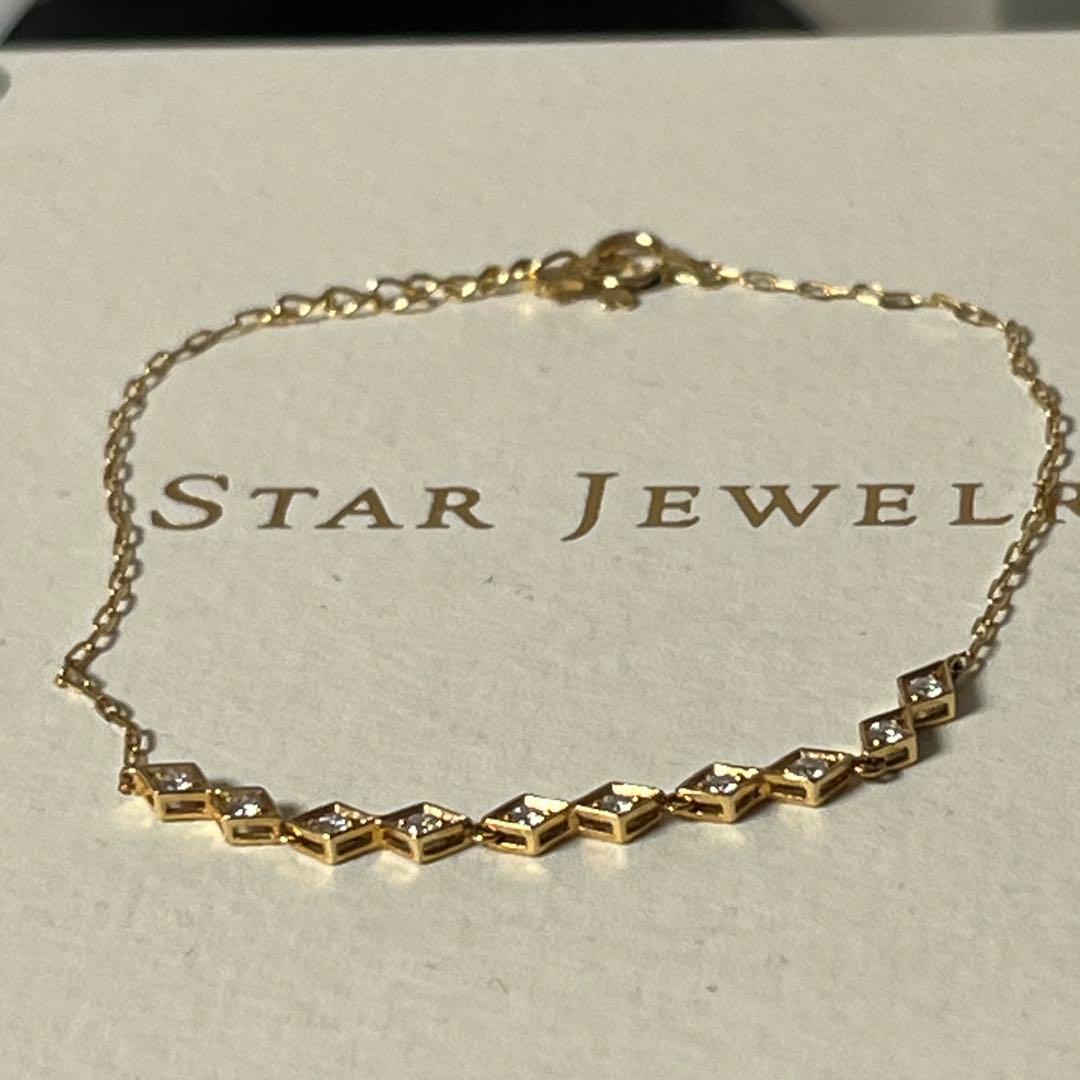 STAR JEWELRY K18ダイヤモンドブレスレット