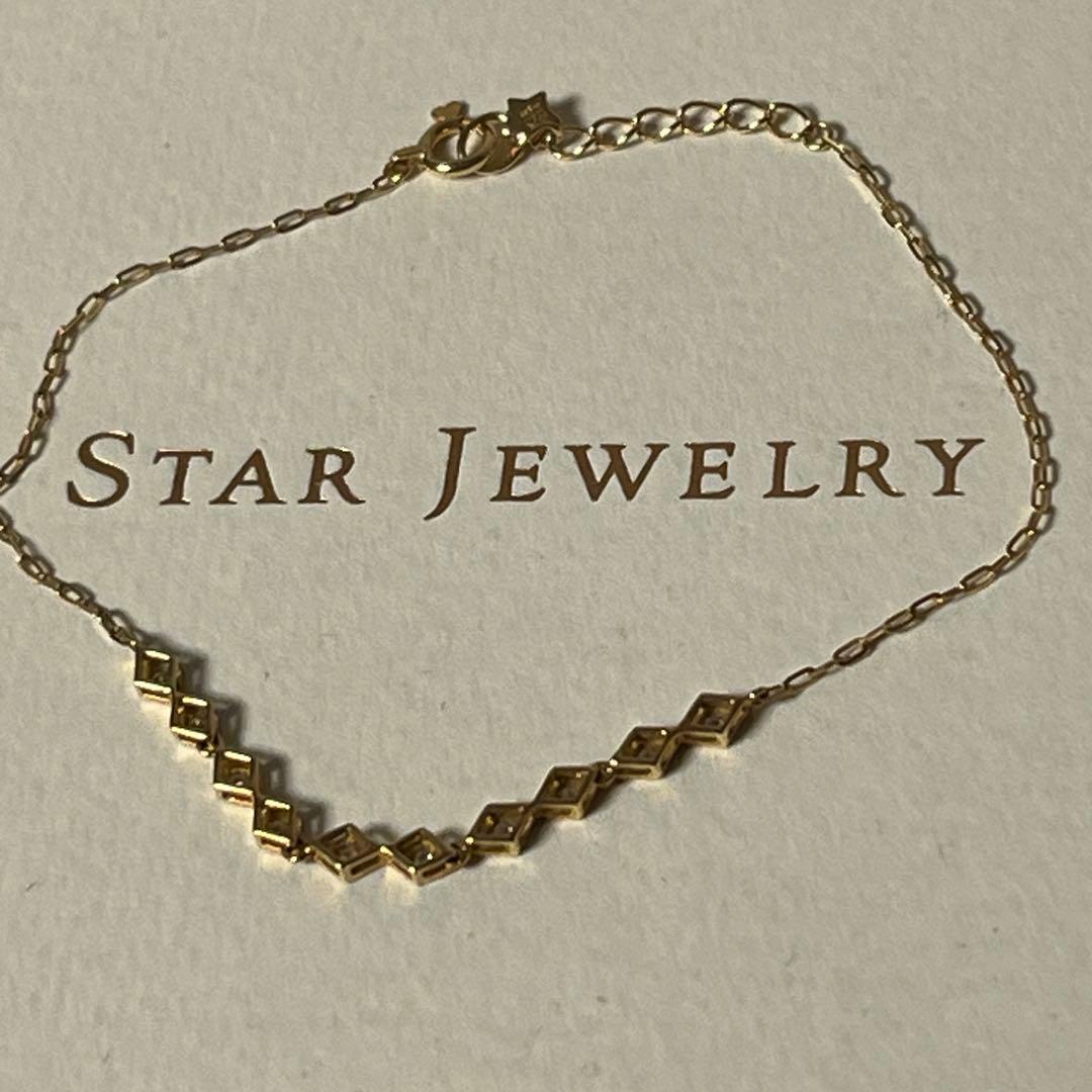 STAR JEWELRY K18ダイヤモンドブレスレット