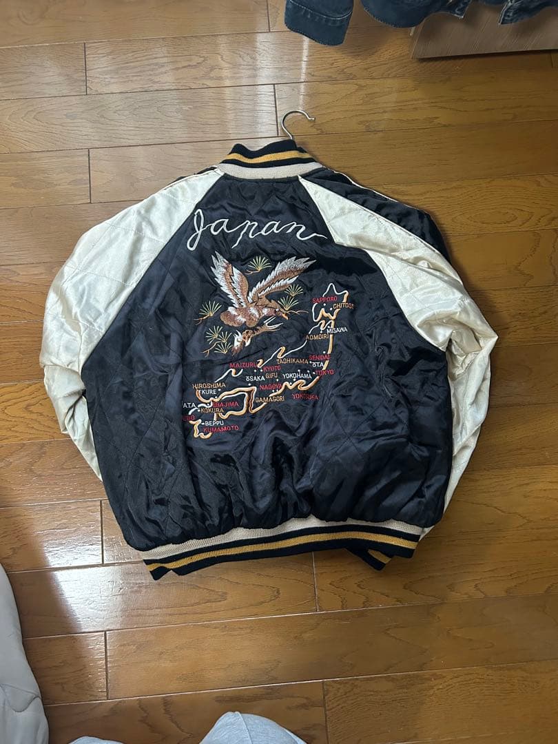 スカジャン リバーシブルサテンスーベニア　レア