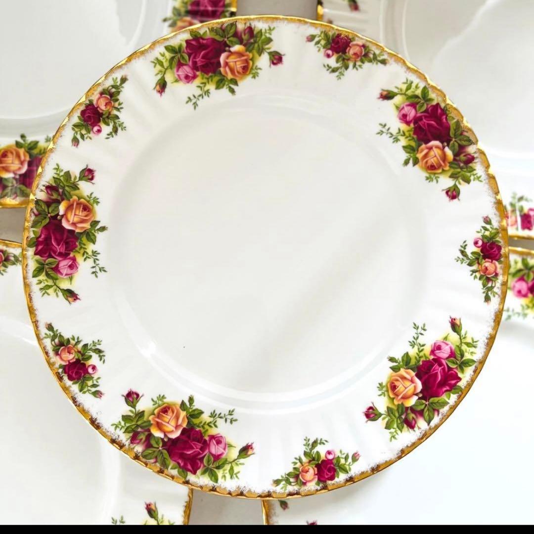 ロイヤルアルバート カントリーローズ　ディナー　大皿　５枚セット
