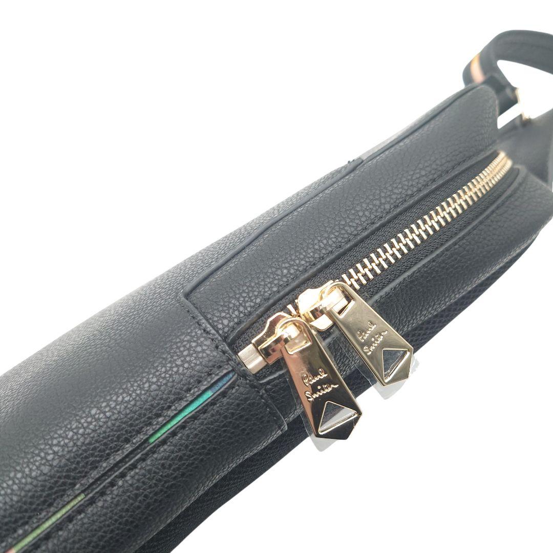 【美品】ポールスミス　レザー　ボディバッグ　ショルダーバック　ストライプ