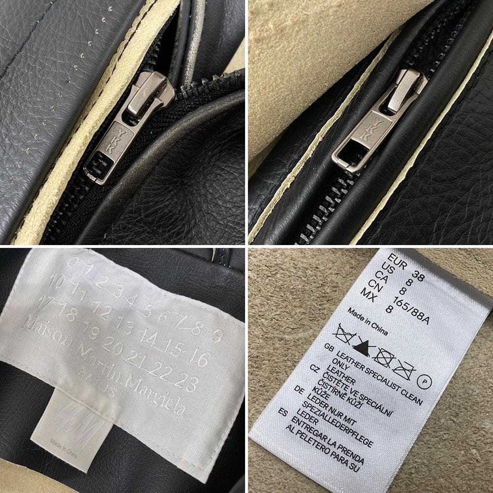 極美品 Margiela ×  マルジェラ ライダースジャケット 再構築