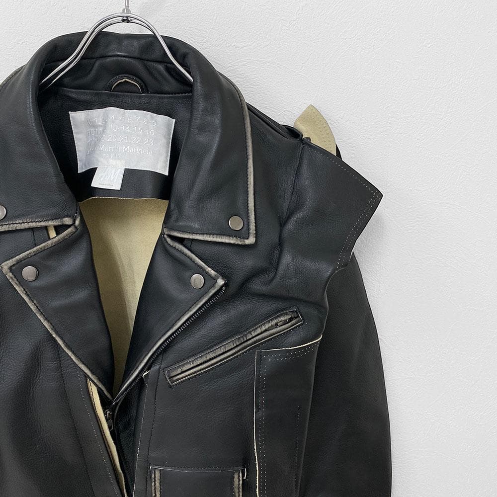 極美品 Margiela ×  マルジェラ ライダースジャケット 再構築