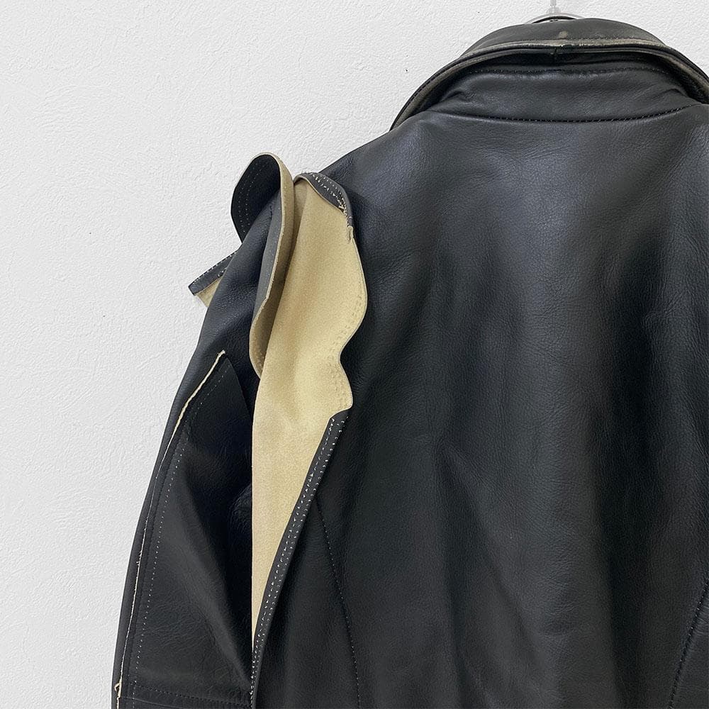 極美品 Margiela ×  マルジェラ ライダースジャケット 再構築
