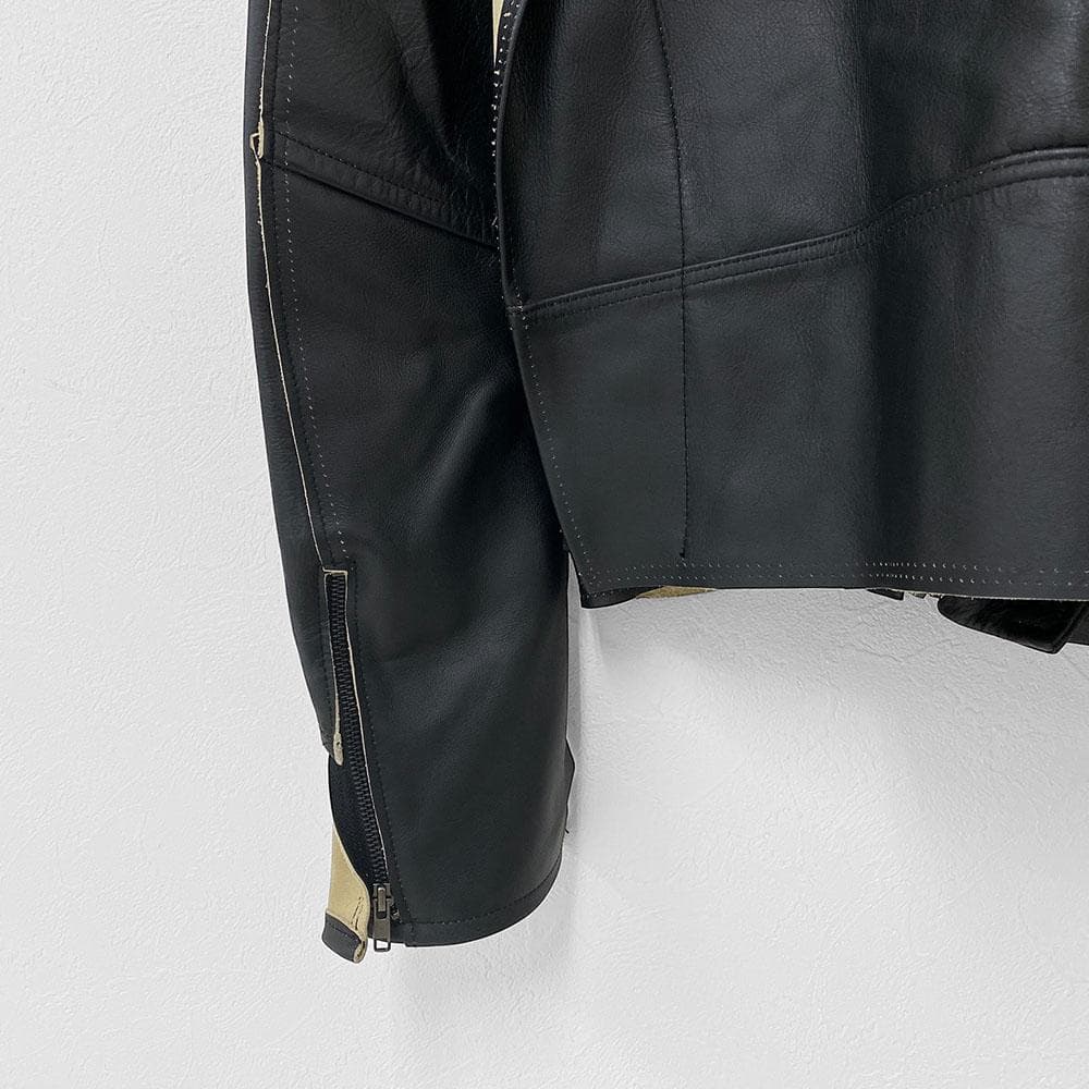 極美品 Margiela ×  マルジェラ ライダースジャケット 再構築
