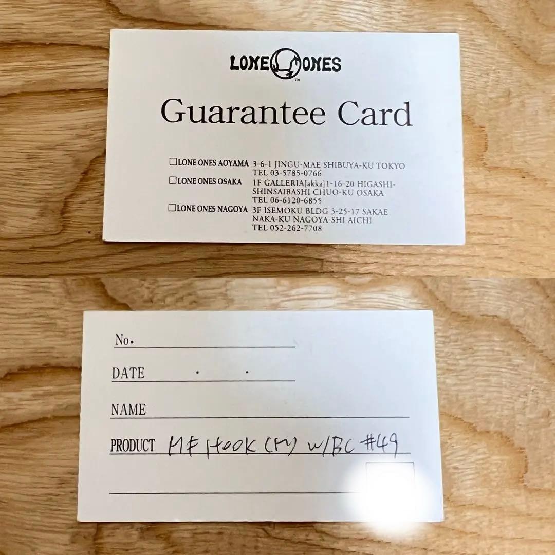 美品 LONE ONES MF HOOK 3mm ボールチェーンネックレス