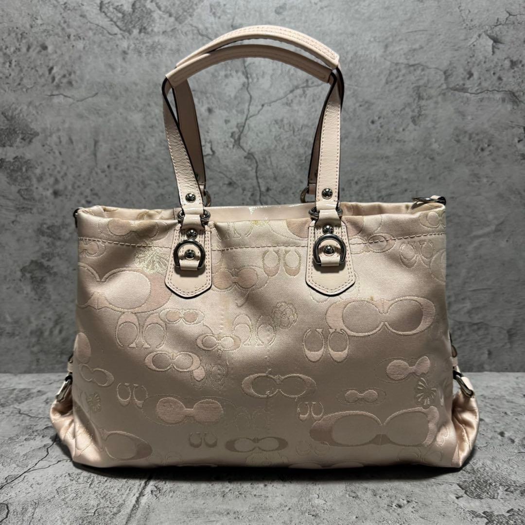 バッグ COACH Y2K Butterfly Flower Sig Tote Bag